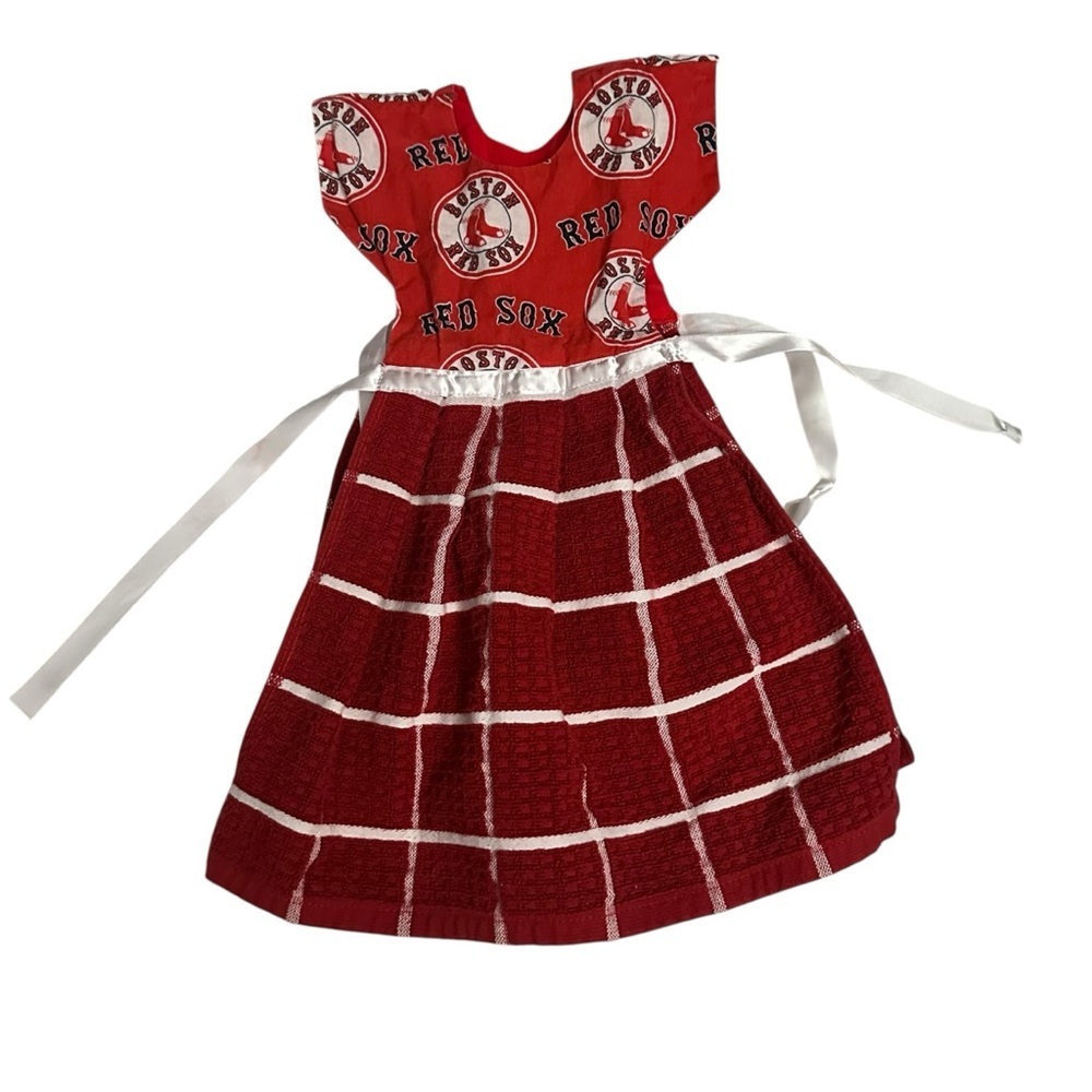 Red Sox Kitchen Towel Dress - Red